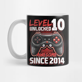 10th Birthday Gamer 10 Year Old Bday Boy Ten Son Mug